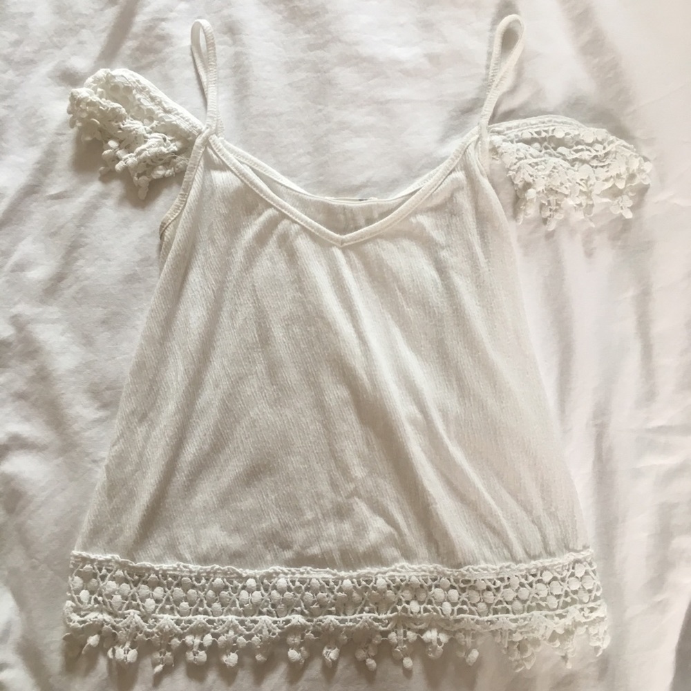 PACSUN/LA Hearts Cute White Tank